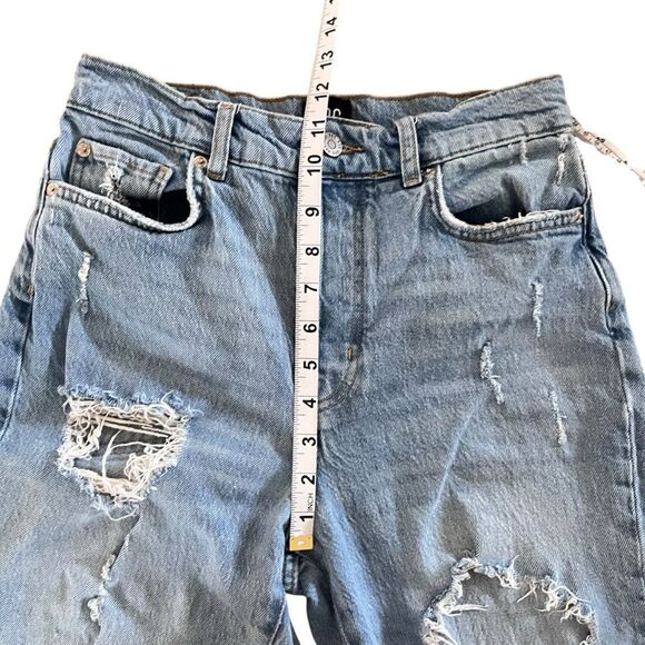 BDG High Rise Slim Straight Distressed Jeans - Picture 6 of 8